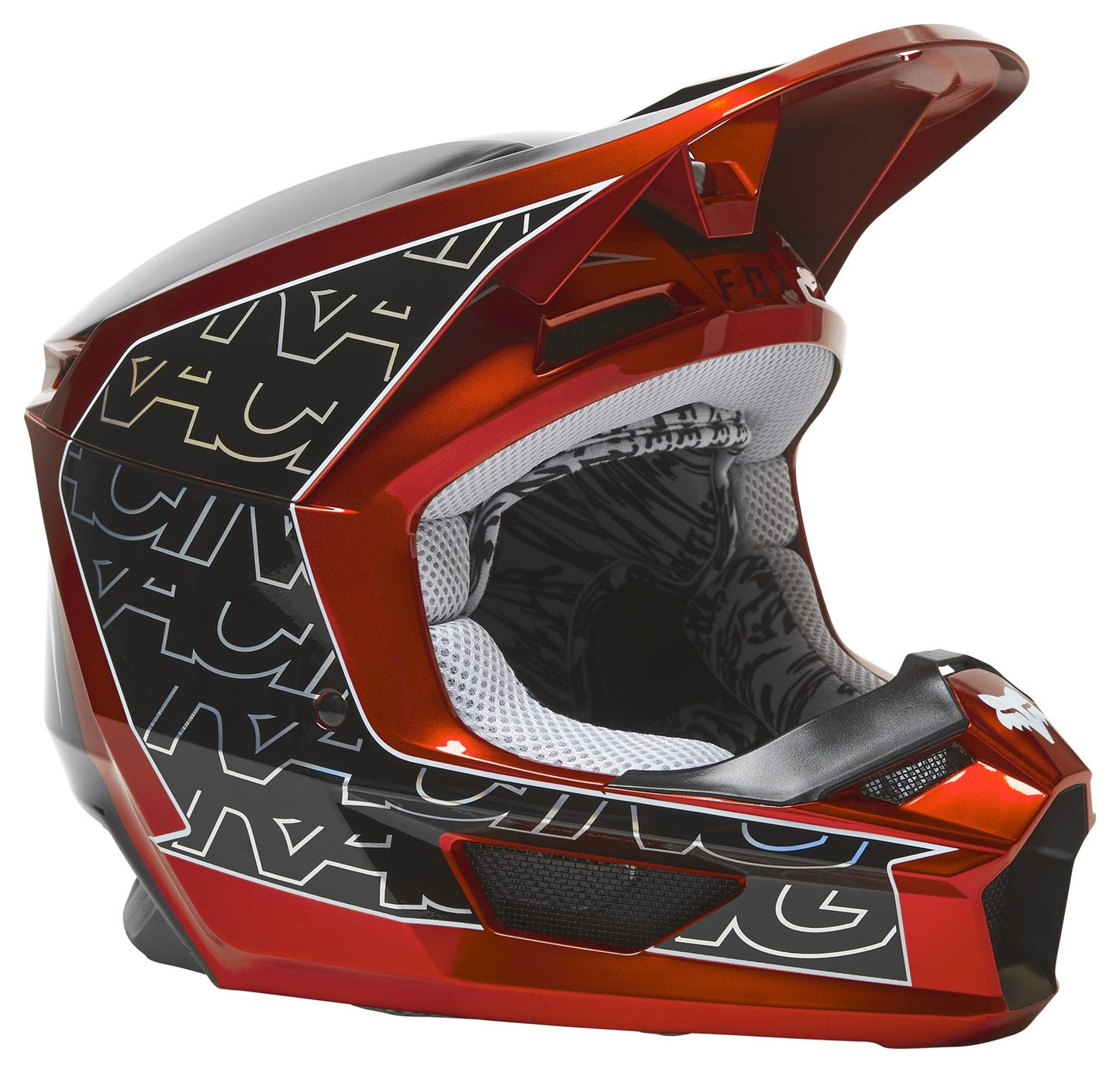 FOX V1 PERIL FLURO RED HELMET
