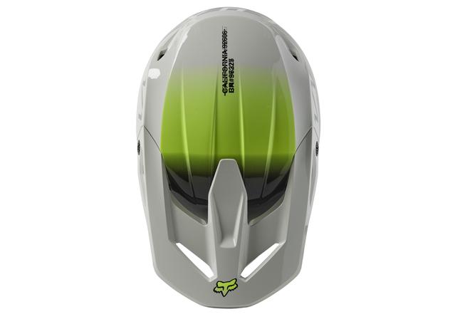 FOX MX23 YOUTH V1 TOXSYK HELMET DOT ECE STEEL GREY
