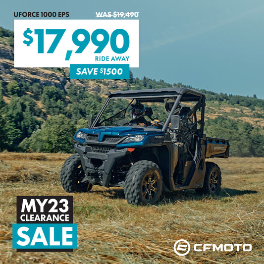 CFMOTO UFORCE 1000EPS 2023 CLEARANCE SAVE $1500!!!!