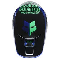 FOX V1 PERIL BLUE HELMET