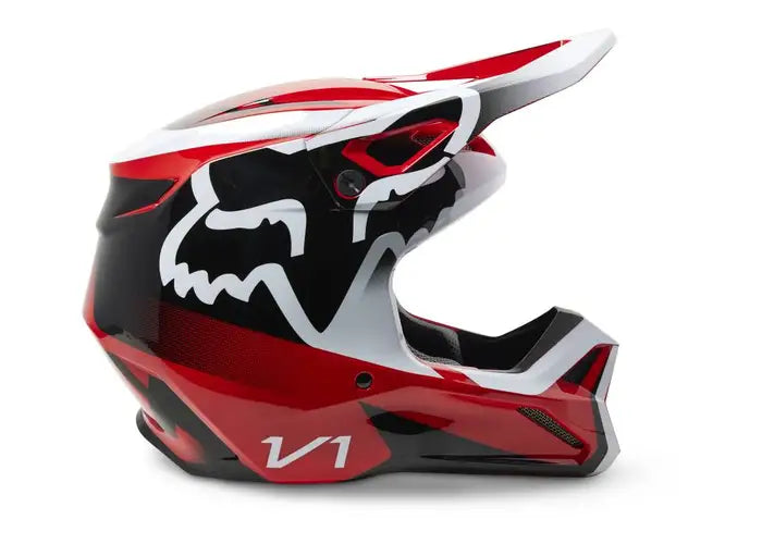 FOX MENS V1 LEED HELMET FLO RED MIPS