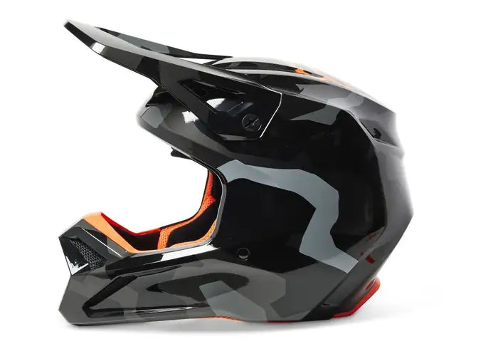 FOX MENS V1 BNKR HELMET GREY CAMO MIPS