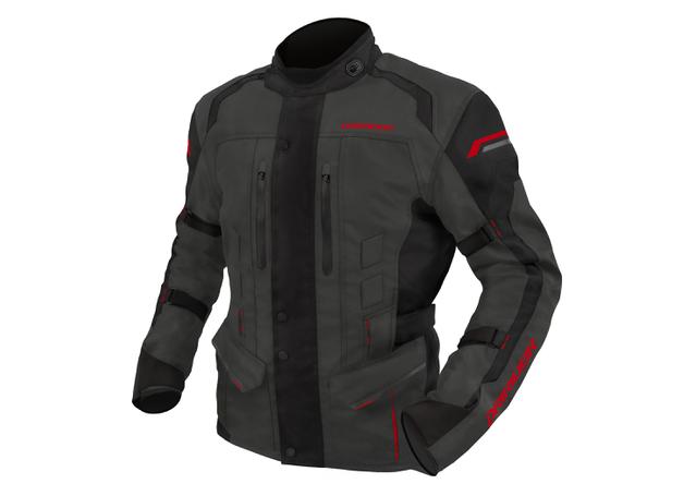 DRIRIDER COMPASS 4 JACKET GREY BLACK RED – MNA MOTO SUPPLIES